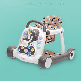 6080 Safety baby walker anti-rollover multi-function with music baby 6/7-18 months hand push can sit children's walker 2018 hot 