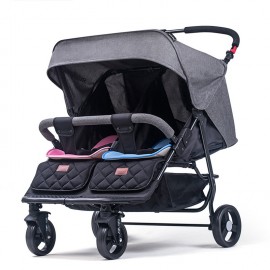 T22 Twin baby stroller detachable light can sit reclining folding shock absorbers second baby double stroller bb car